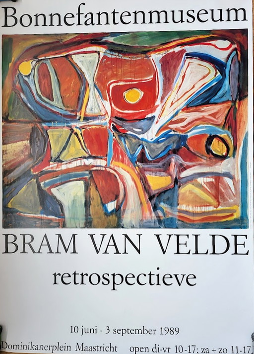 Bram van Velde Bonnefantenmuseum 1989 poster