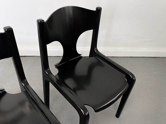 Image 1 of 4x Augusto Savino for Pozzi Heart chairs