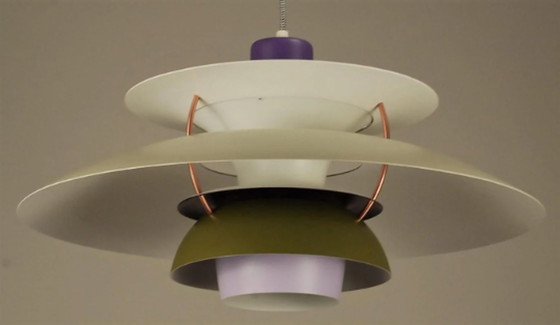 Image 1 of Louis Poulsen purple white lamp