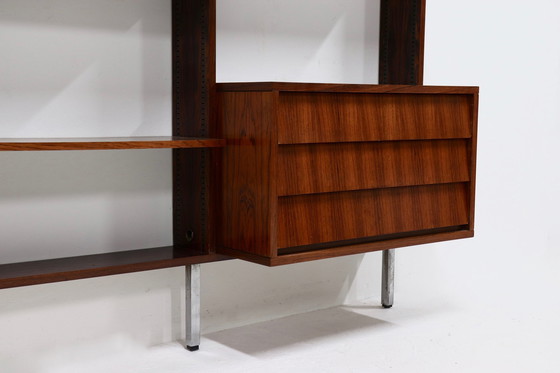 Image 1 of Rosewood Wall Unit by Alfred Hendrickx for Belform Belgium 1960s