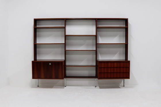 Image 1 of Rosewood Wall Unit by Alfred Hendrickx for Belform Belgium 1960s