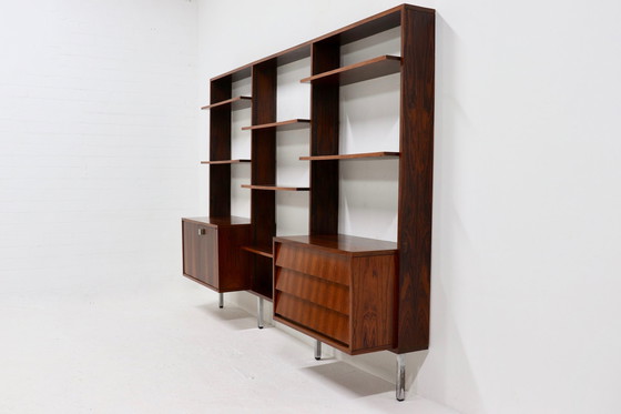 Image 1 of Rosewood Wall Unit by Alfred Hendrickx for Belform Belgium 1960s