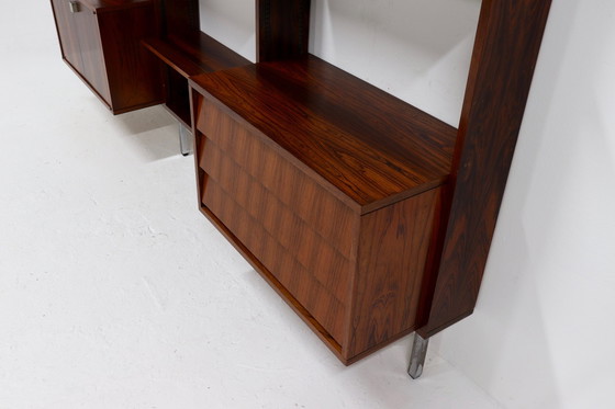 Image 1 of Rosewood Wall Unit by Alfred Hendrickx for Belform Belgium 1960s