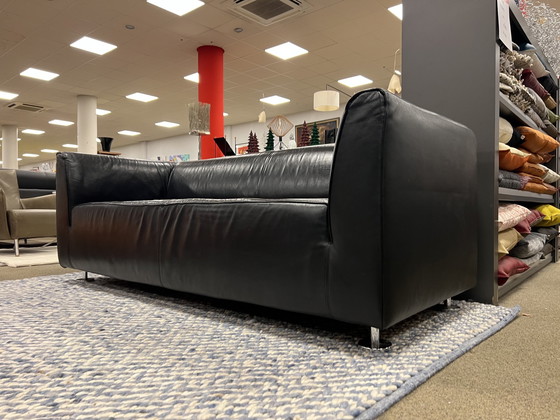 Image 1 of Gelderland 4800 2.5 seater sofa black leather