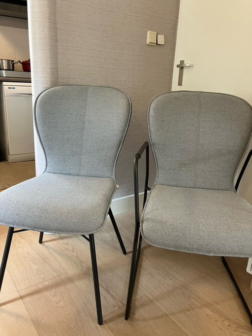 2x chaise Bert Plantagie en laine de labour