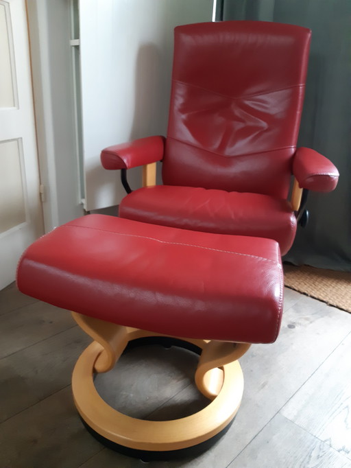 Ekorness Stressless Chair & Footstool