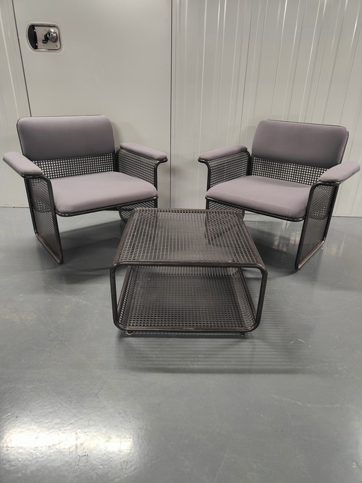 2x fauteuils Talin Vicenza + table