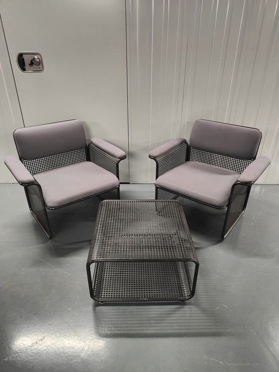 Image 1 of 2x Talin Vicenza armchairs + table