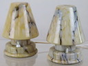 2x lampe de table vintage