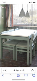 Pastoe dining table + 6x Cees Braakman chair