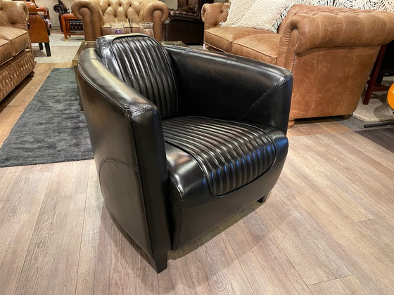 Image 1 of 2 x Aviator armchairs black pilots