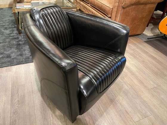 Image 1 of 2 x Fauteuils Aviator pilotes noirs