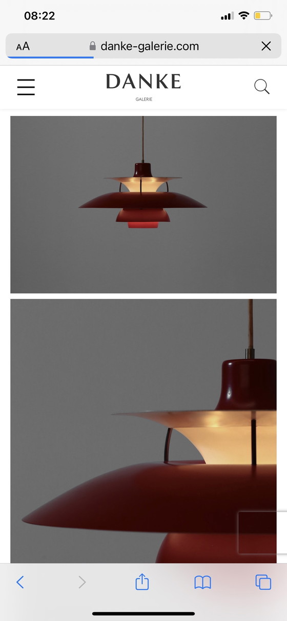 Image 1 of PH5 hanging lamp Louis Poulsen