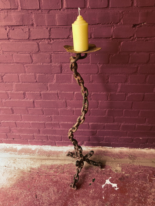 XL Brutalist floor sconce