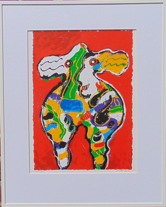 Image 1 of Peter Diem - Vache rouge lithographie