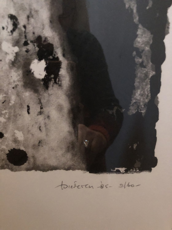 Image 1 of Jef Diederen lithographie encadrée - signée