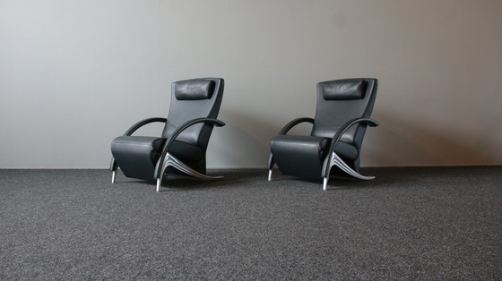 Image 1 of 2x Rolf Benz armchairs