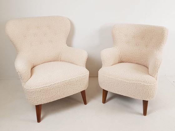 Image 1 of 2 x Artifort armchairs teddy fabric men's model and danes model