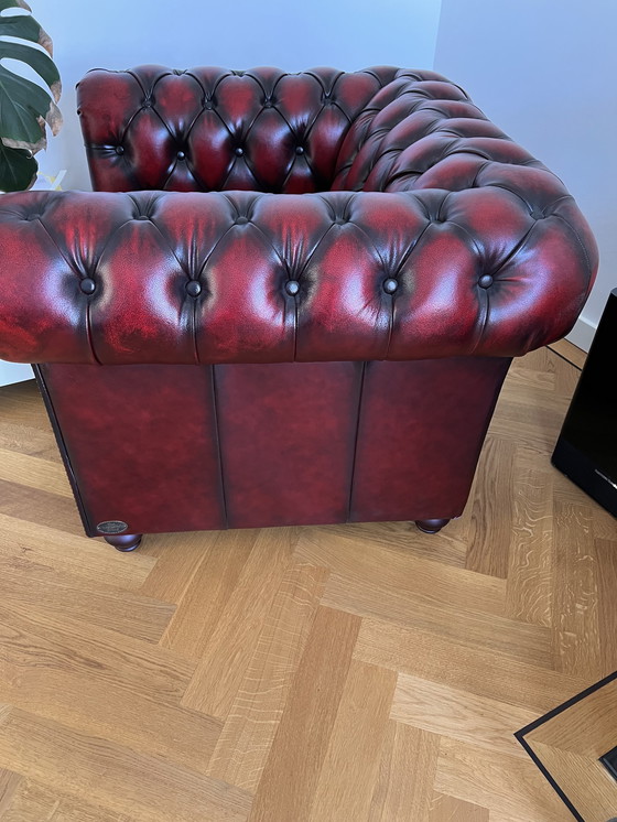 Image 1 of 2x Chesterfield armchairs