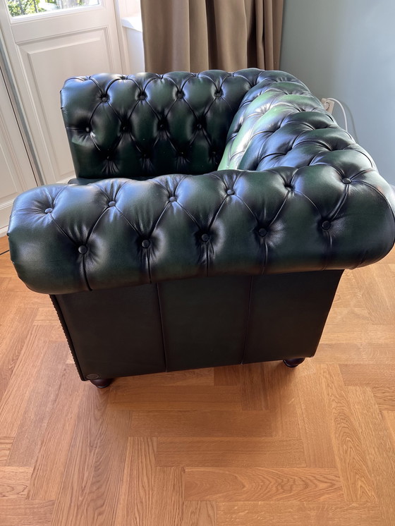 Image 1 of 2x Chesterfield armchairs