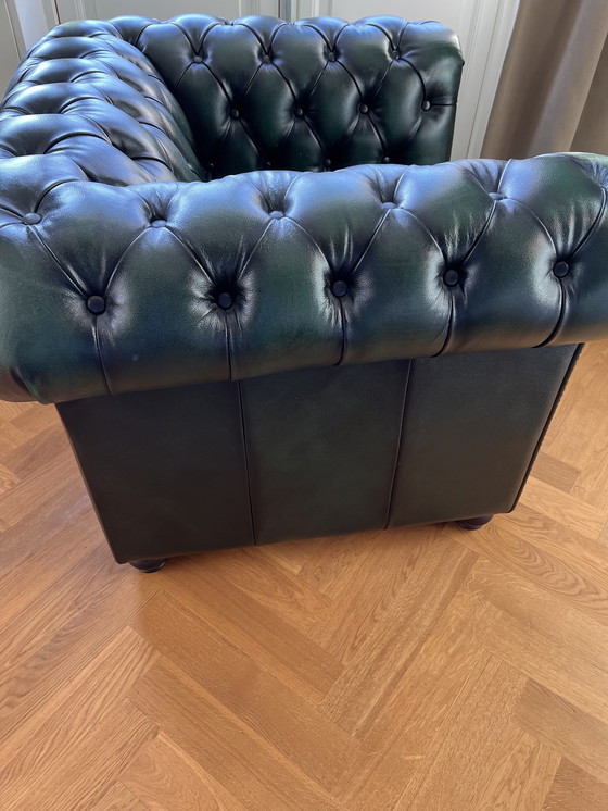 Image 1 of 2x Chesterfield armchairs