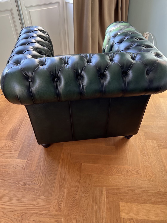 Image 1 of 2x Chesterfield armchairs