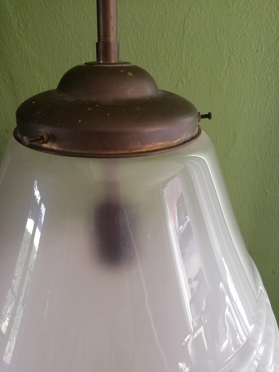 Image 1 of 2x Art Deco school lamps