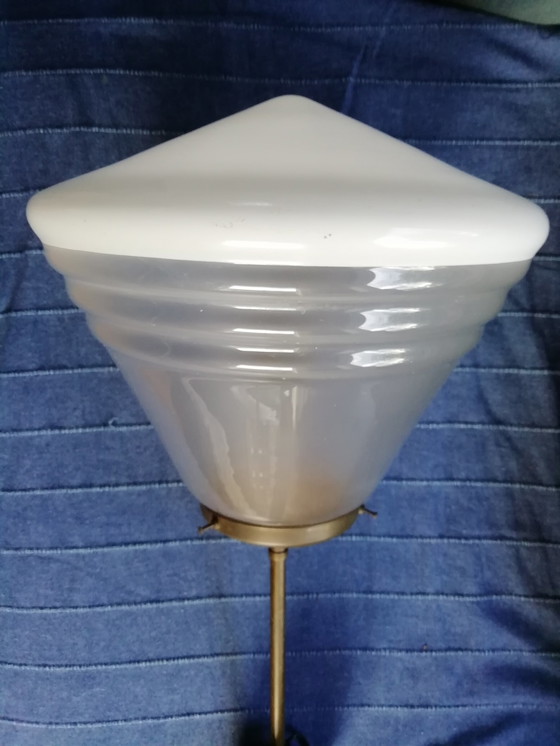 Image 1 of 2x Art Deco school lamps