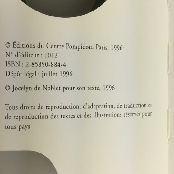 Image 1 of Gaetano Pesce Centre Pompidou Exhibition Book, 1996