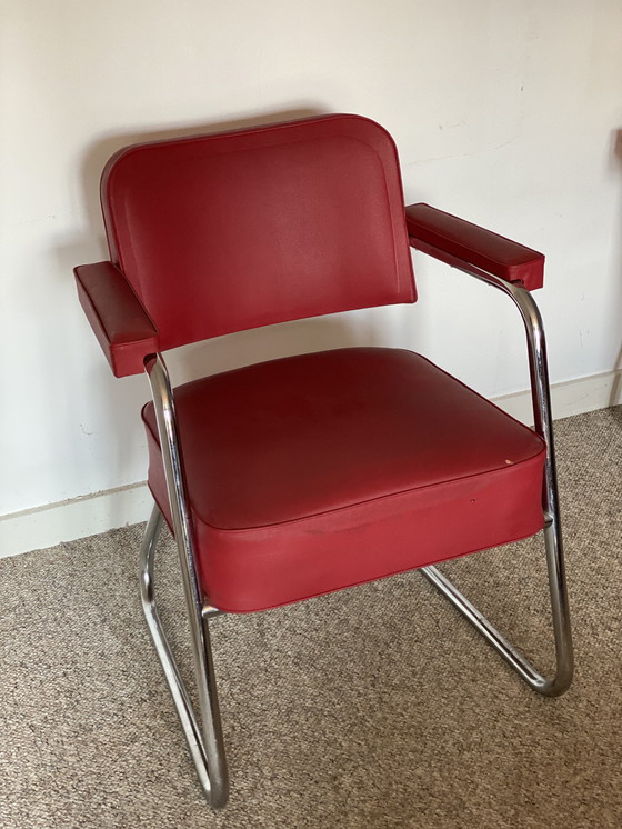 Image 1 of Vintage ‘Pullman’ Industrial Chairs - 2 stuks