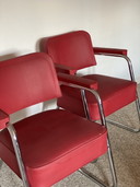 Chaises industrielles vintage 'Pullman' - 2 stuks