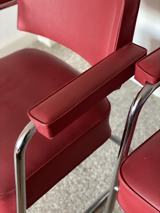 Image 1 of Vintage ‘Pullman’ Industrial Chairs - 2 stuks