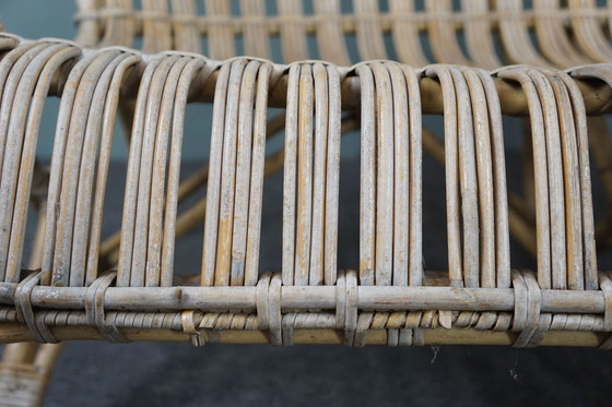 Image 1 of Midcentury rattan Belse 8 sofa