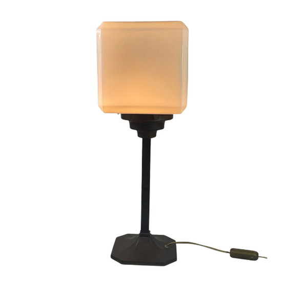 Image 1 of Vitnage table lamp with opaline glass