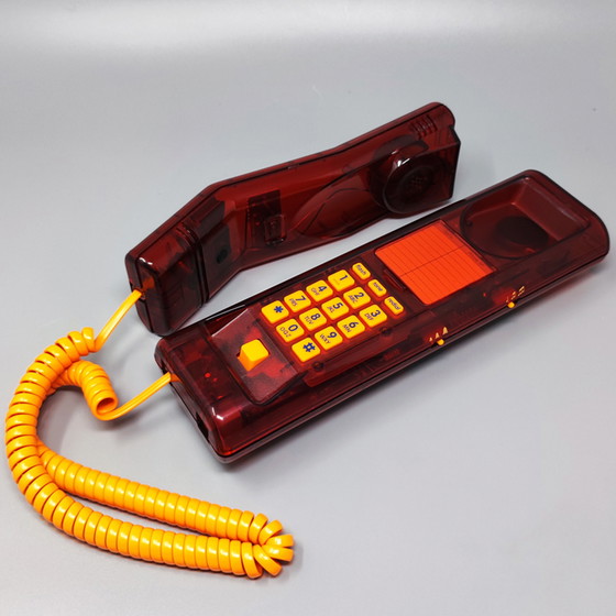 Image 1 of Vintage Swatch Twin Phone "Deluxe" With The Original Box. Memphis Style