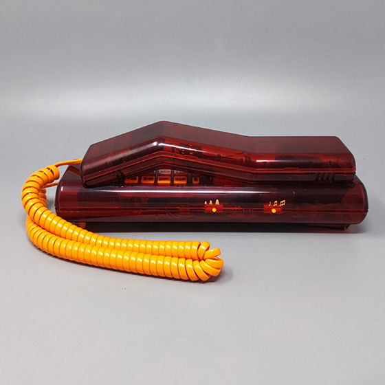 Image 1 of Vintage Swatch Twin Phone "Deluxe" With The Original Box. Memphis Style