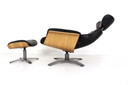 multi functional Scandinavian Lounge Chair / Armchairs with Leather and Oak