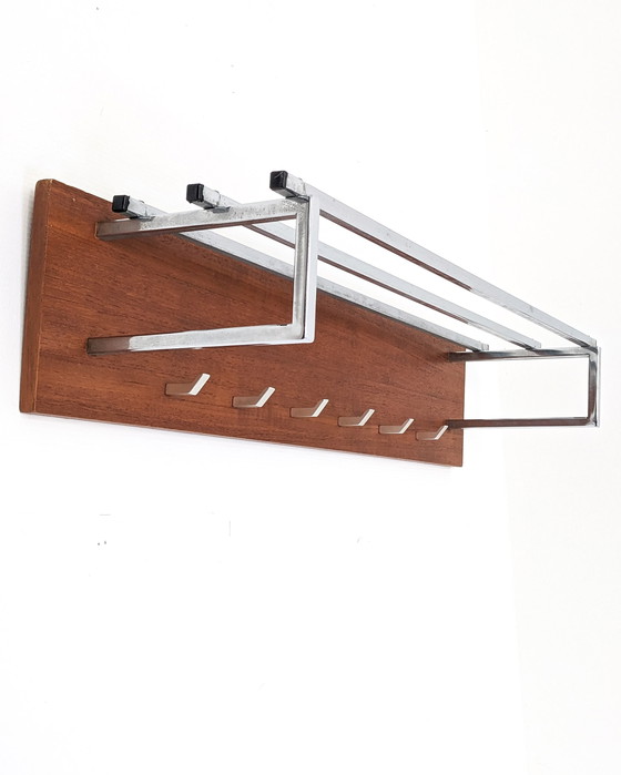 Image 1 of Appendiabiti da parete vintage in teak