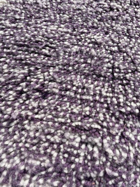 Image 1 of Tapis marocain moderne fait main, 170x260 cm, violet