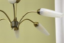 Vintage hanging lamp, 6 arms, 60s/70s