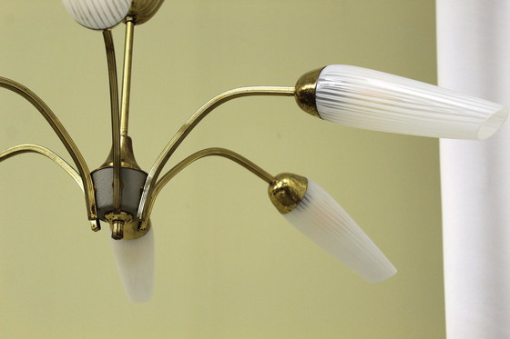 Image 1 of Lampada a sospensione vintage, 6 bracci, anni '60/'70