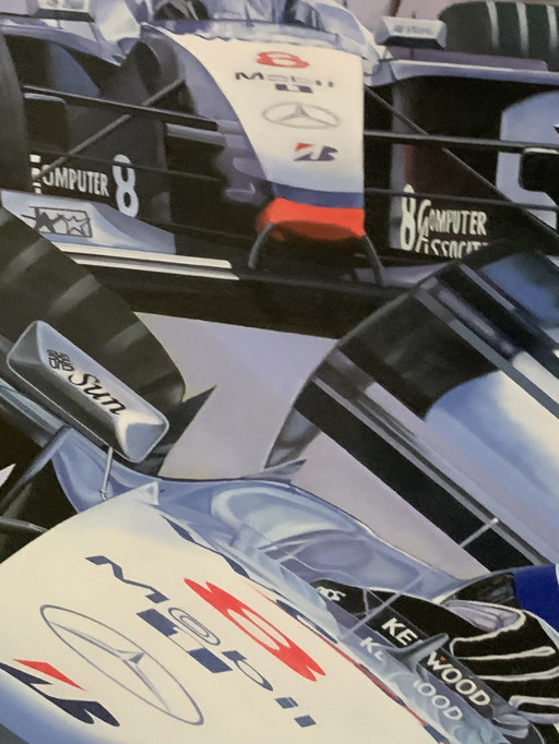 Ben Haenen ace Hakkinen/ Coulthard Painting