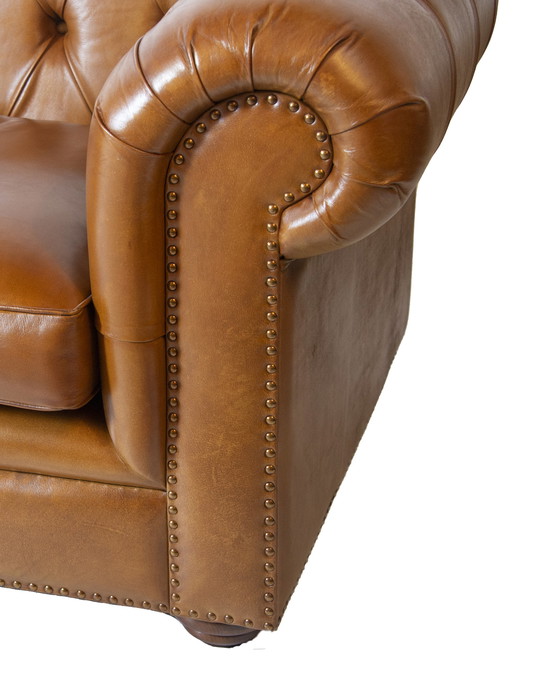 Image 1 of Chesterfield XL 4 zits bank Cognac