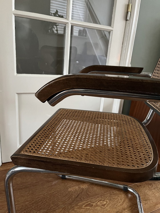 Image 1 of 2 x chaises vintage Cesca à structure tubulaire