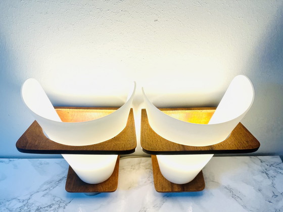 Image 1 of 2x Philips - Louis Kalff - NX41 wall lamps