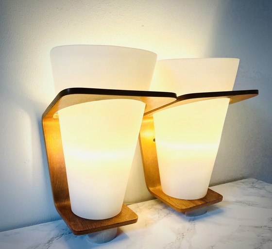 Image 1 of 2x Philips - Louis Kalff - NX41 wall lamps