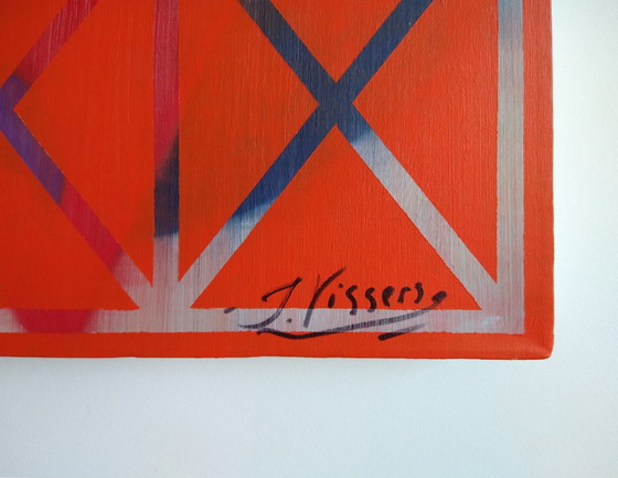 Image 1 of Jack Vissers - Secret Crossings no. 81 - acrylic on canvas