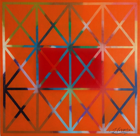 Image 1 of Jack Vissers - Secret Crossings no. 81 - acrylique sur toile