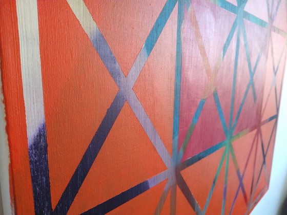 Image 1 of Jack Vissers - Secret Crossings no. 81 - acrylic on canvas