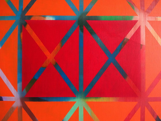 Image 1 of Jack Vissers - Secret Crossings no. 81 - acrylic on canvas